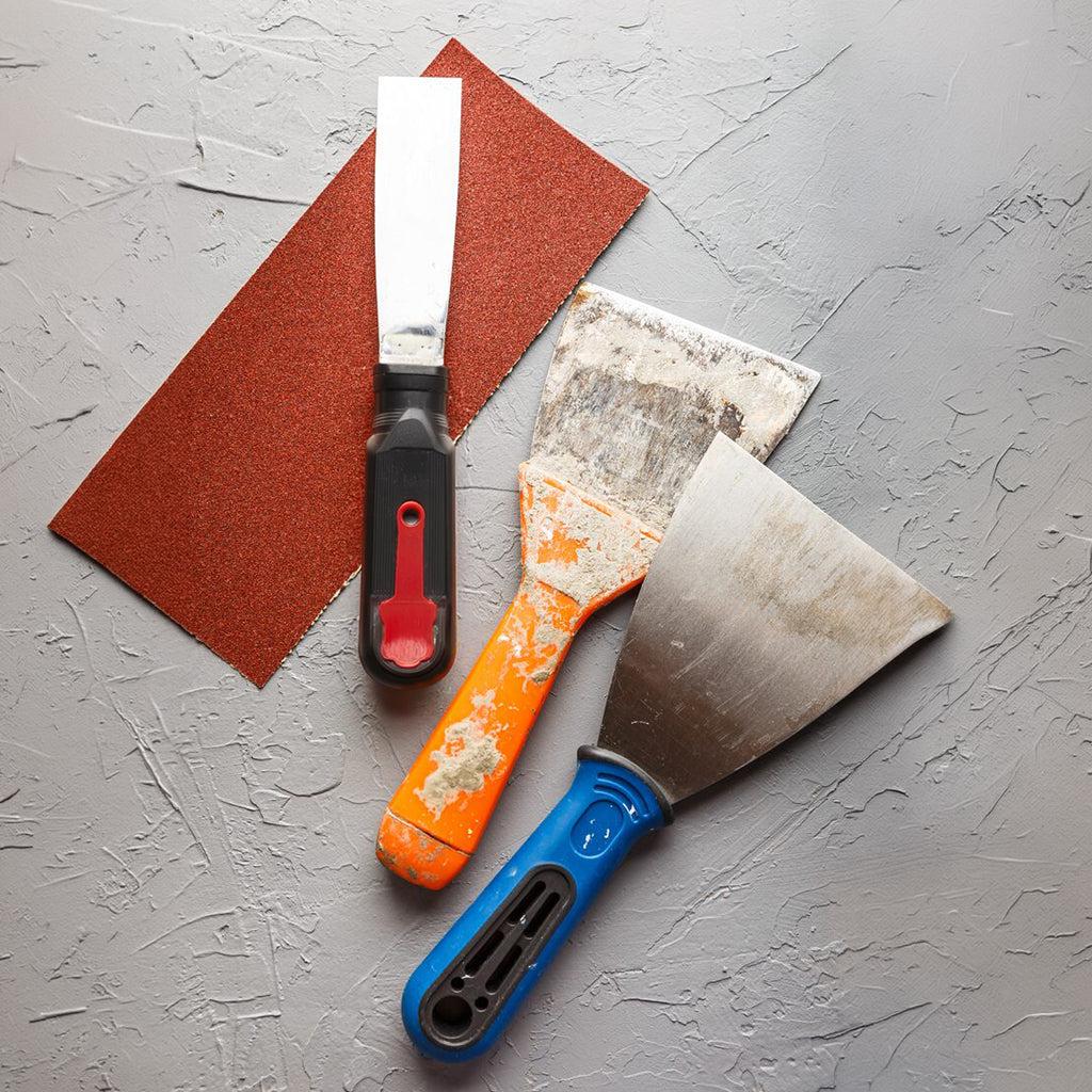 Putty Knife & Sandpaper Combo